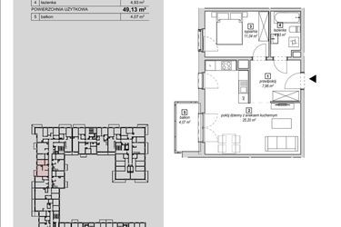 Plan inwestycji Naramowice Odnova 10