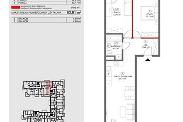 Plan inwestycji Zacisze Marcelin IA 1